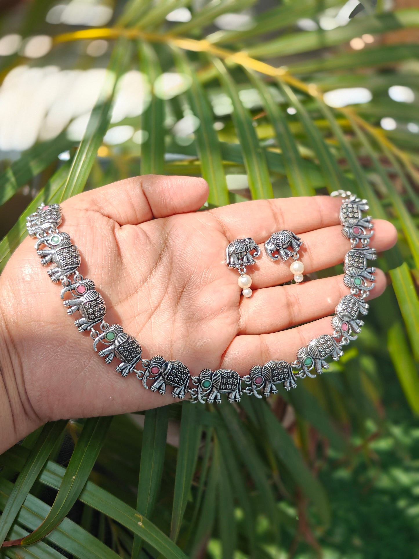 Gajraj Oxidised Necklace