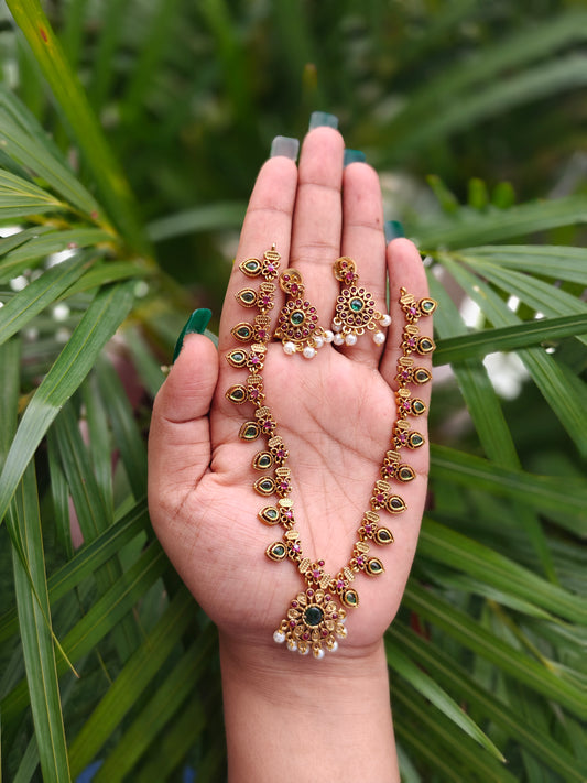 Mango Motif Necklace Set