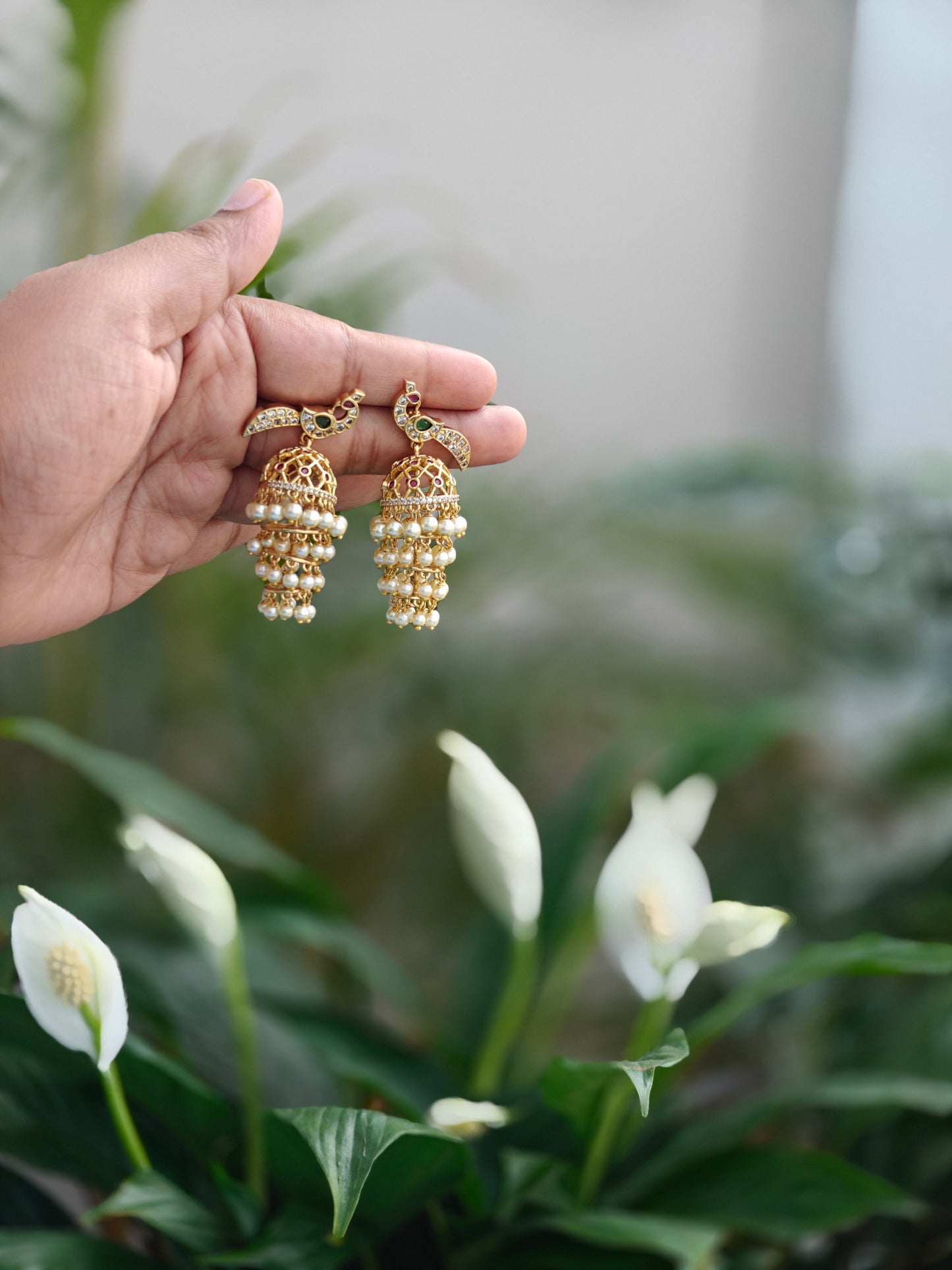 Rajalakshmi Pearl Jhumka