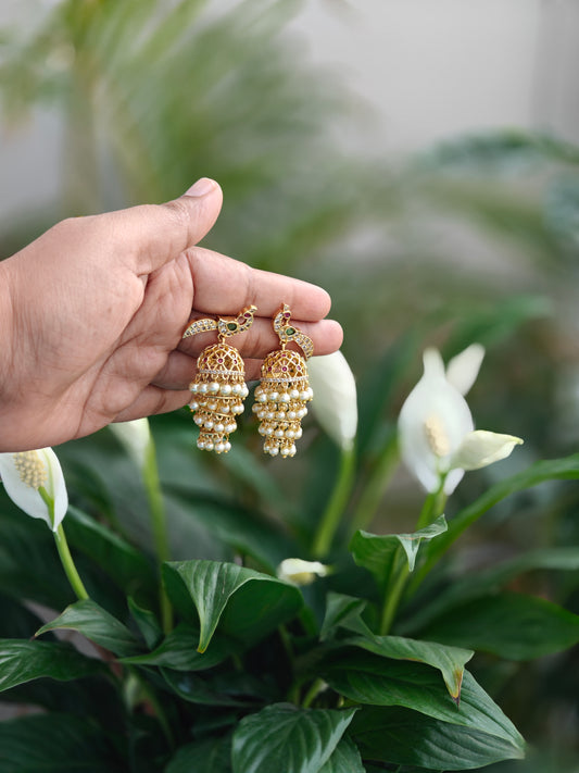 Rajalakshmi Pearl Jhumka