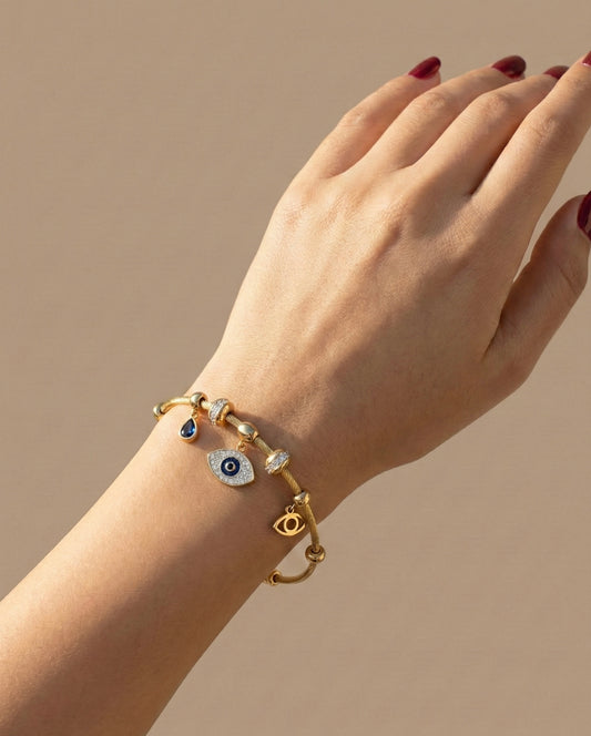 Evil Eye Luxe Charm Bracelet