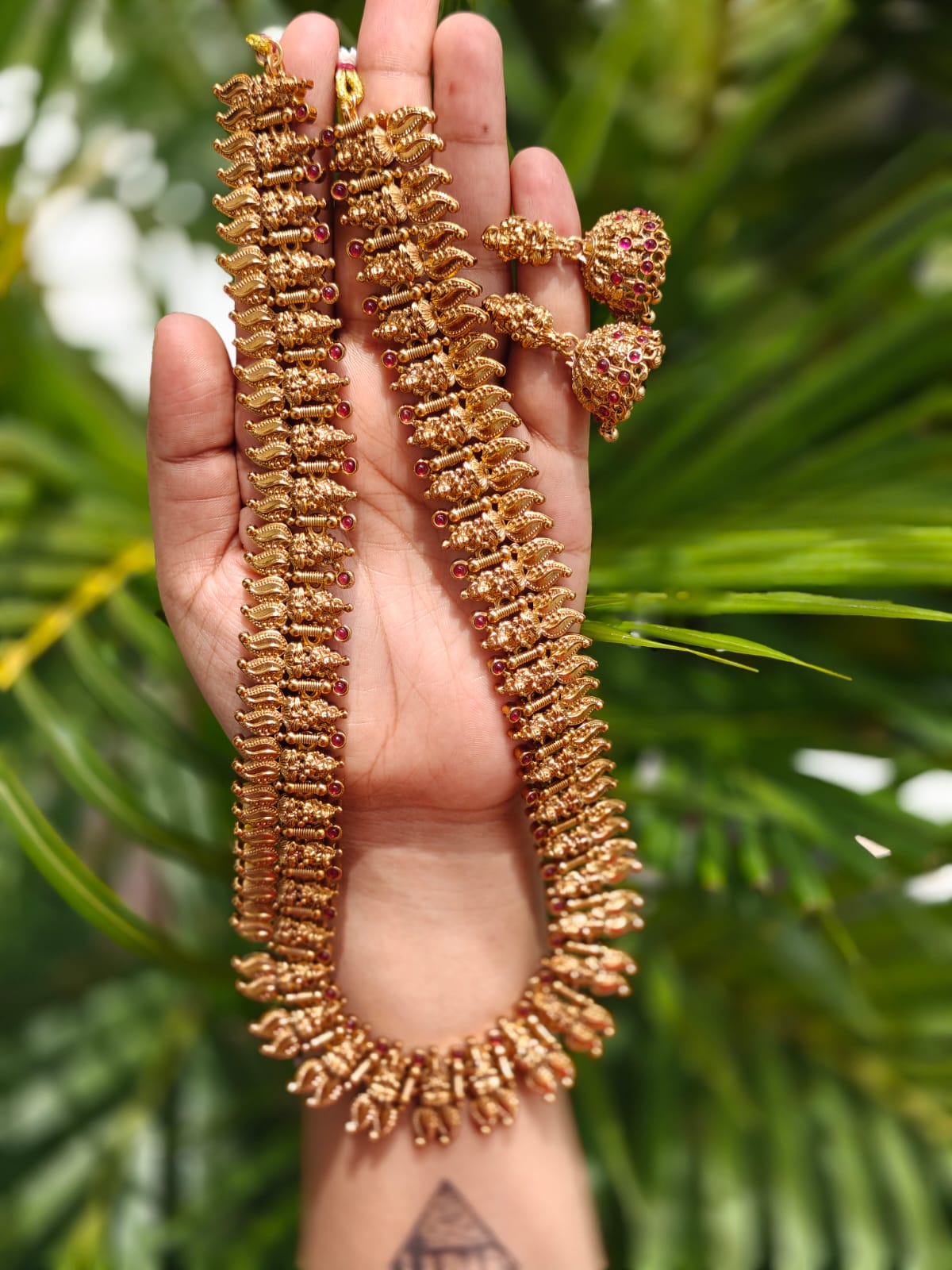 Antique Peacock Haaram